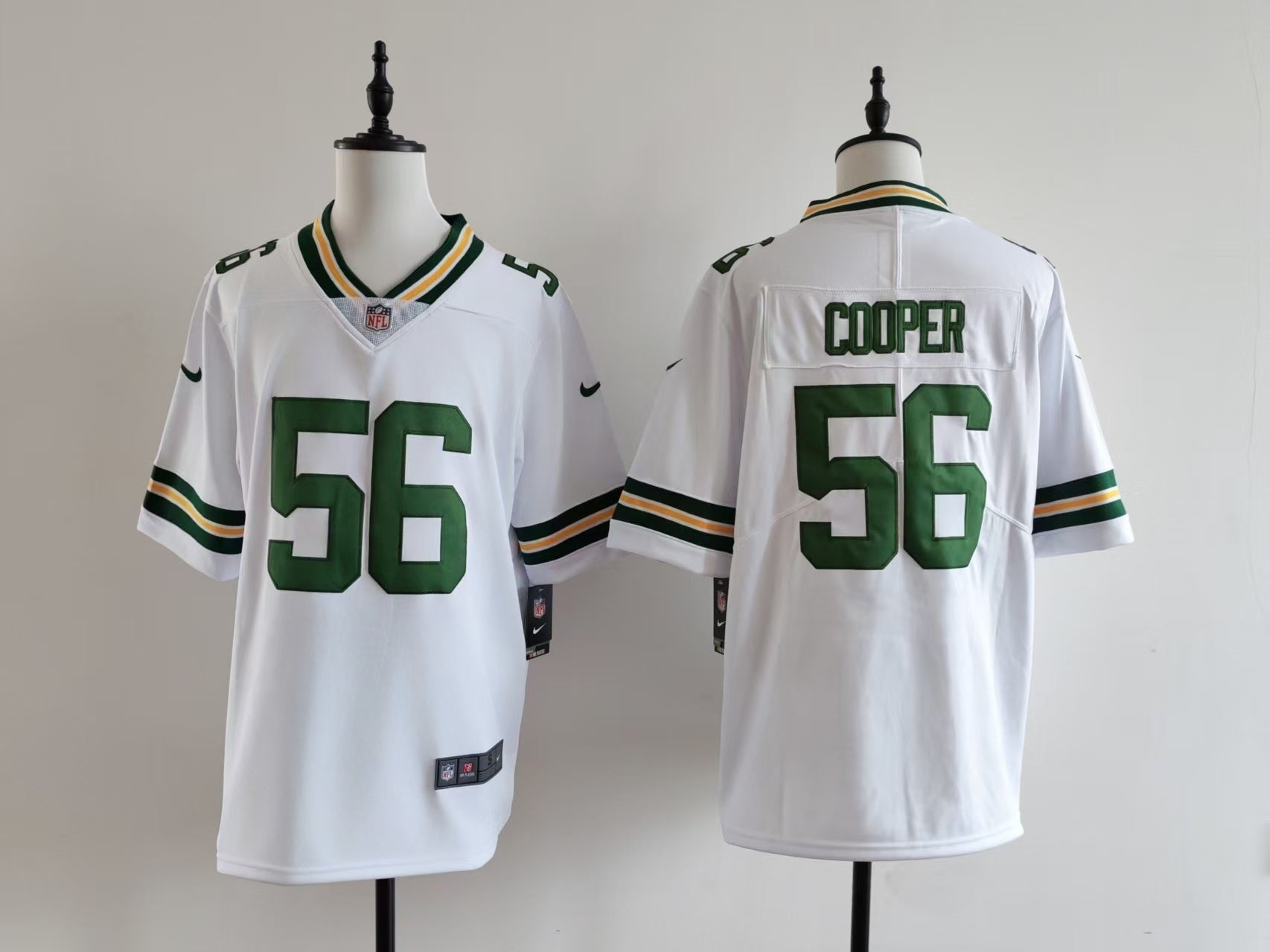 Men's Green Bay Packers Edgerrin Cooper Jersey - White football jersey product view 1
