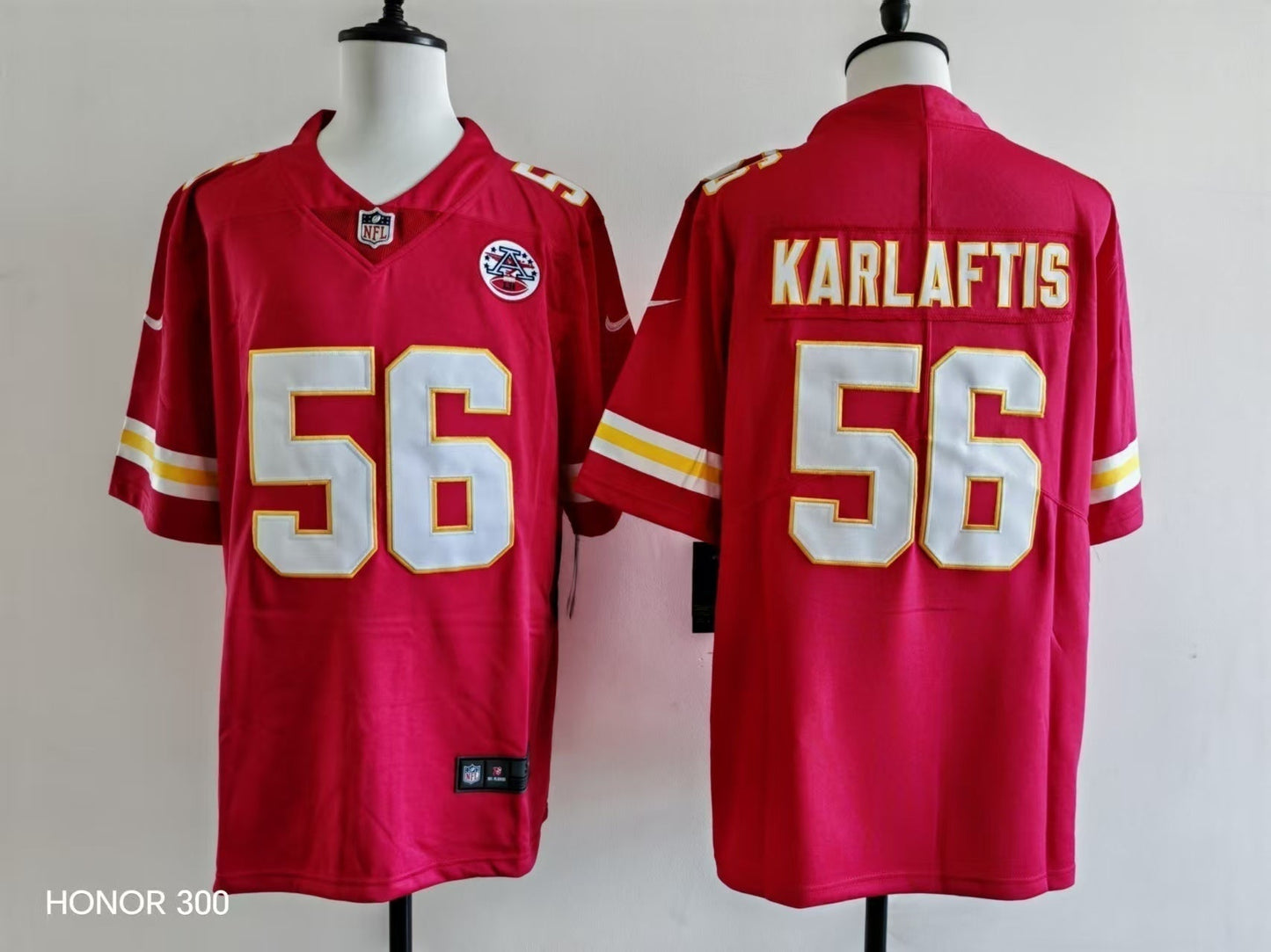 Men's Kansas City Chiefs George Karlaftis Jersey - Red football jersey product view 1