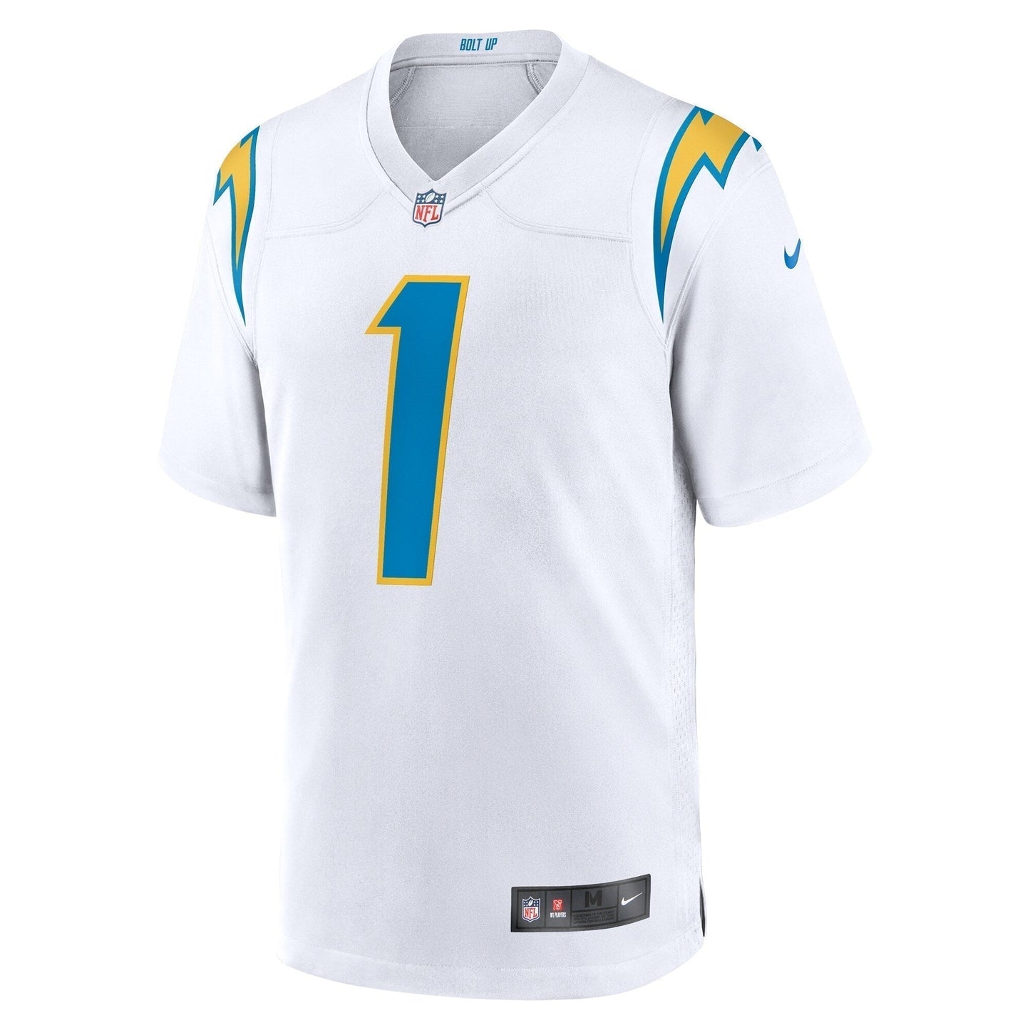 Quentin Johnston Los Angeles Chargers Away Game Jersey - White football jersey product view 2