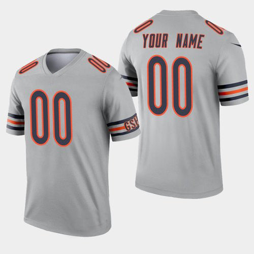 Custom1 Chicago Bears Inverted Legend Silver Jersey1 Stitched Jersey1 Football Jerseys football jersey product view 1