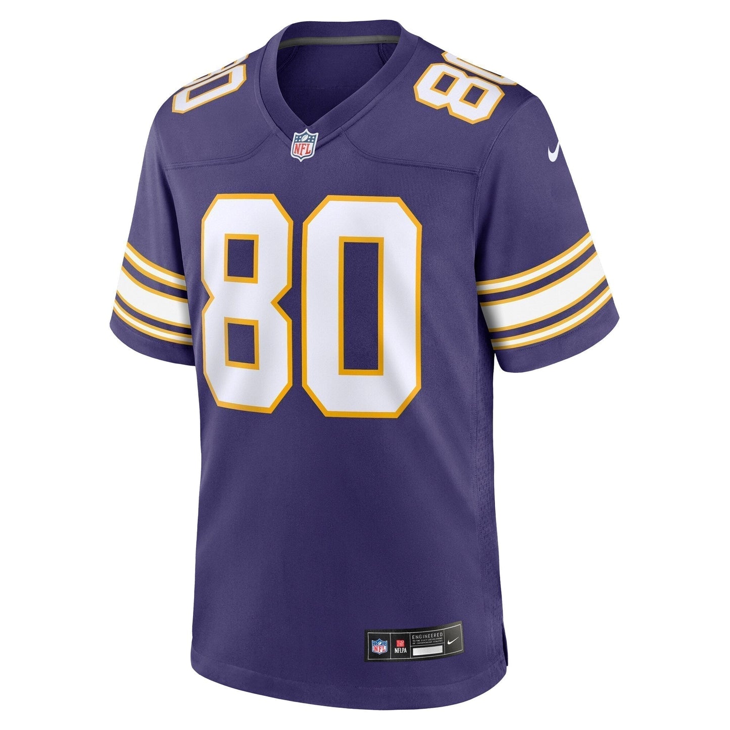 Cris Carter Minnesota Vikings Classic Retired Game Jersey - Purple football jersey product view 2