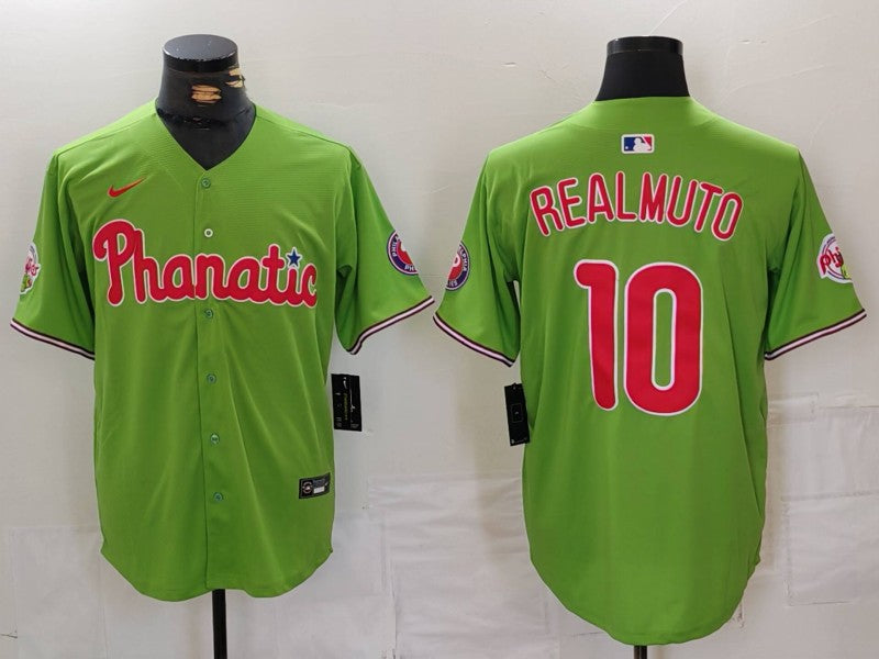 Men's Philadelphia Phillies J.T. Realmuto Green Limited Player Jersey baseball jersey product view 1