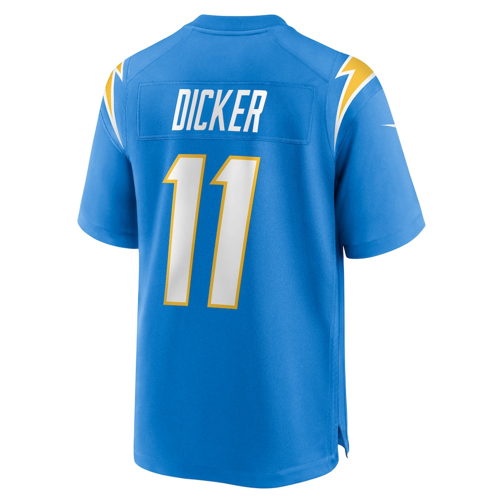 LA.Chargers #11 Cameron Dicker Powder Blue Player Game Jersey football jersey product view 1