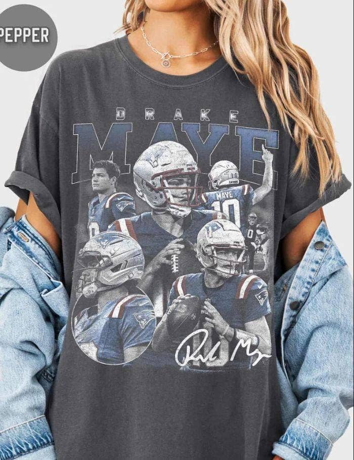 Drake-Maye Casual Wear Tee Sports Fan Gift Tshirt Unisex T-shirt, Sweatshirt, Hoodie, Long Sleeve Tee - T-Shirt, Sweatshirt, Hoodie