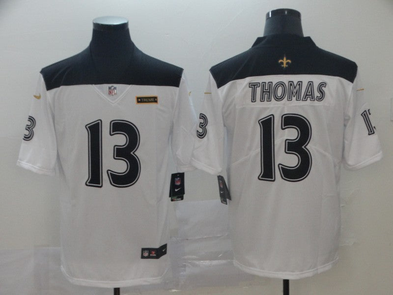 Men's New Orleans Saints Michael Thomas #13 White City Edition Game Jersey1 football jersey product view 1