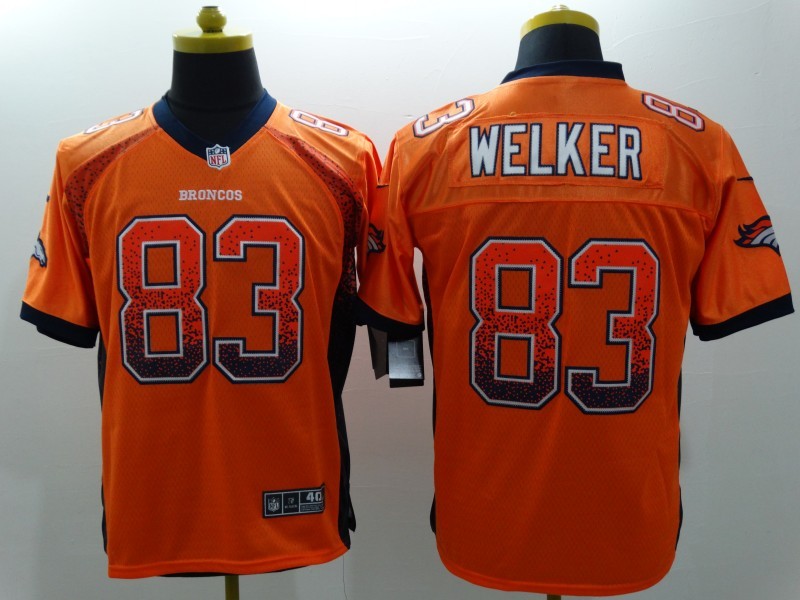 Men's Denver Broncos Wes Welker #83 Orange Game Jersey1 football jersey product view 1