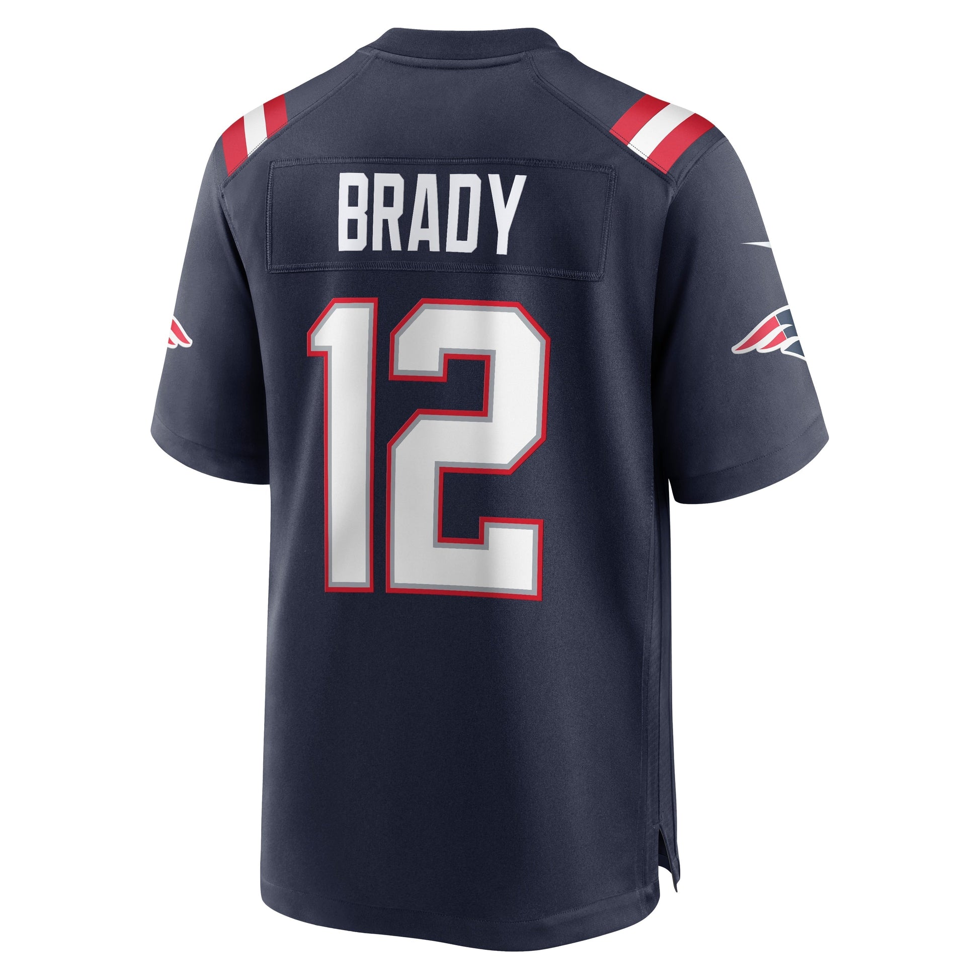 Tom Brady New England Patriots Game Retired Jersey - Navy football jersey product view 3
