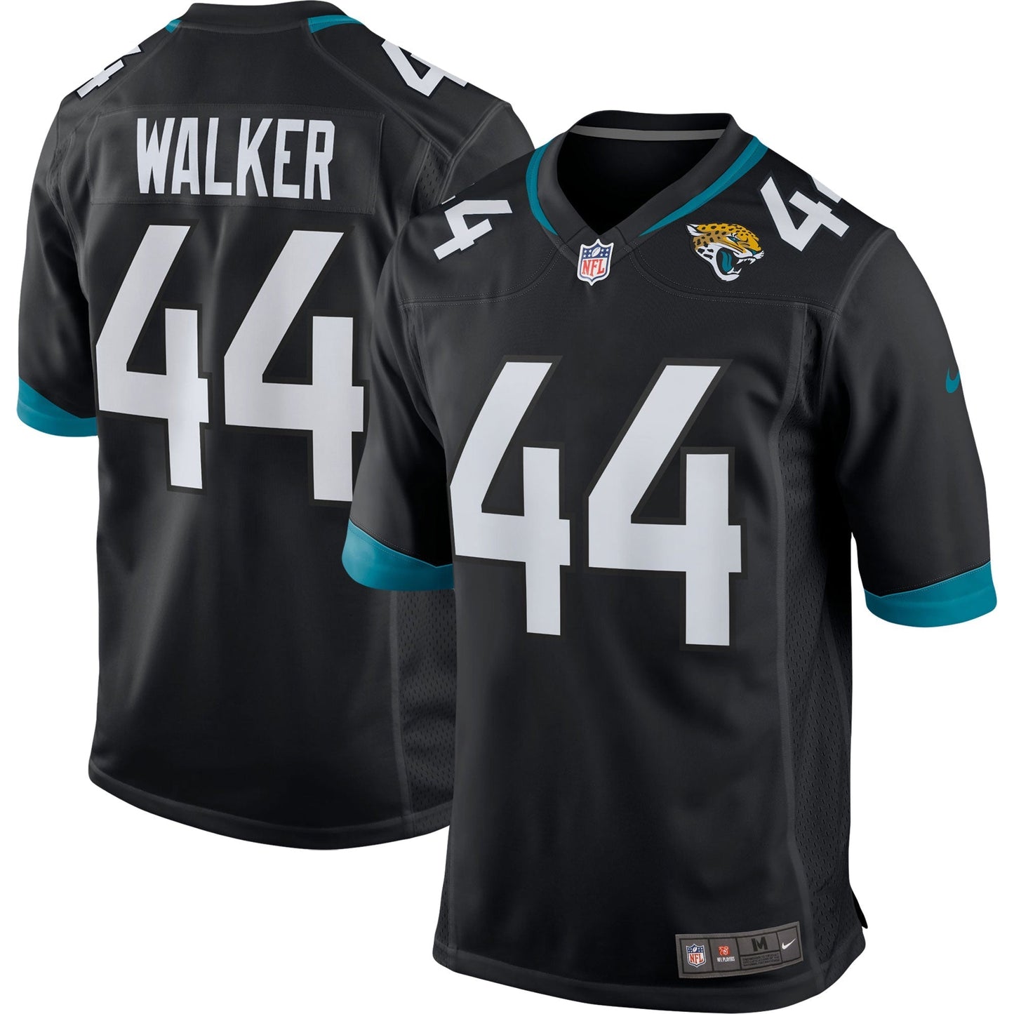 Travon Walker Jacksonville Jaguars Game Jersey - Black football jersey product view 1