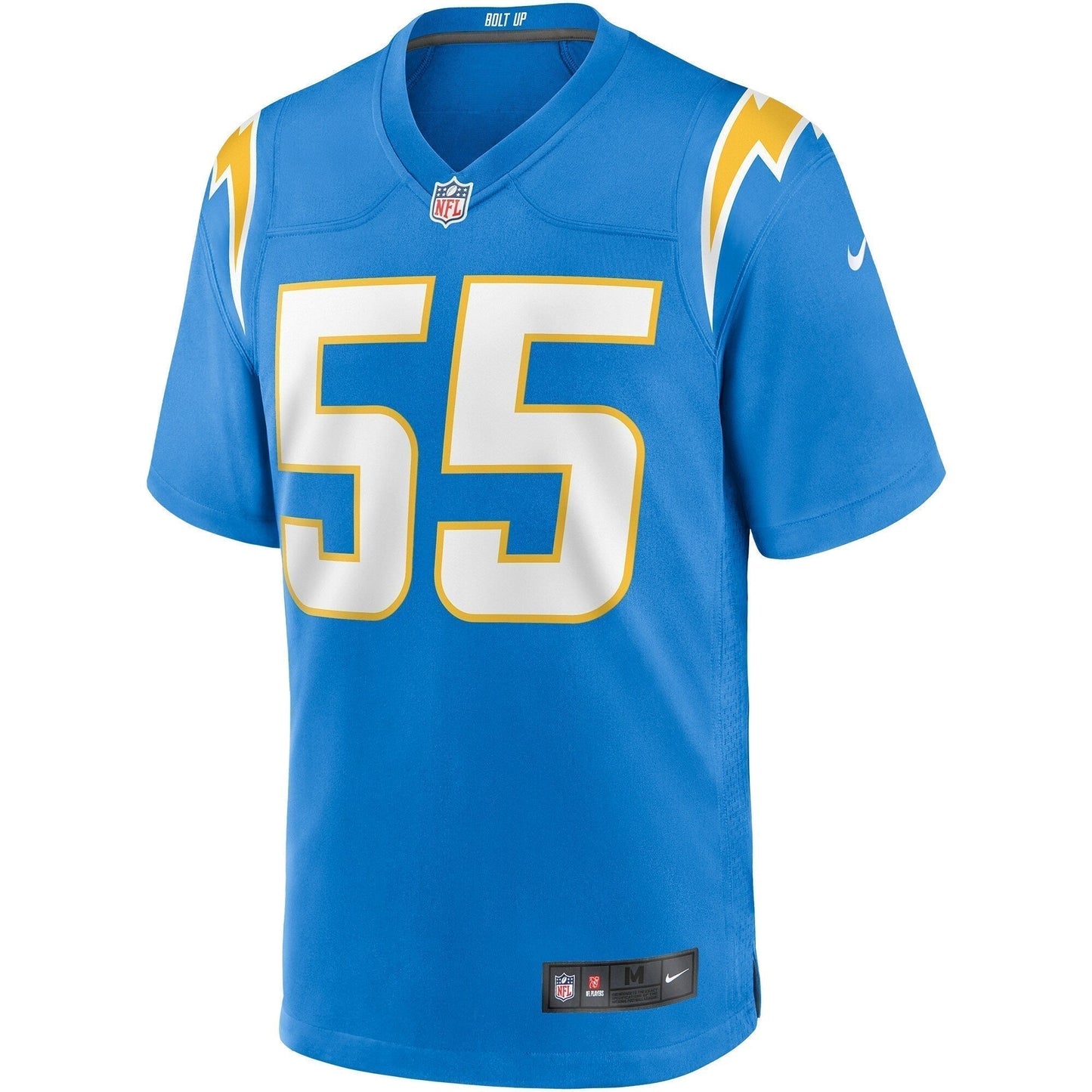 Junior Seau Los Angeles Chargers Game Retired Jersey - Powder Blue football jersey product view 2