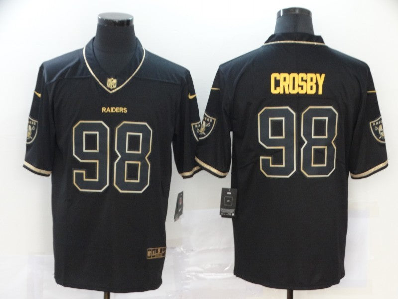 Men's Las Vegas Raiders Maxx Crosby #98 Black Game Jersey1 football jersey product view 1