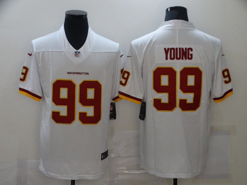 Men's Washington Commanders Chase Young #99 White Game Jersey1 football jersey product view 1