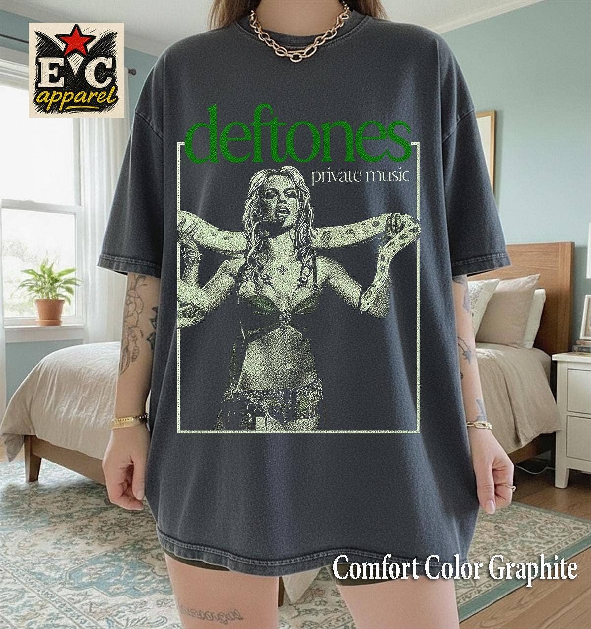 Vintage Deftones Parody Band Grunge Music Shirt Unisex T-shirt, Sweatshirt, Hoodie, Long Sleeve Tee - T-Shirt, Sweatshirt, Hoodie