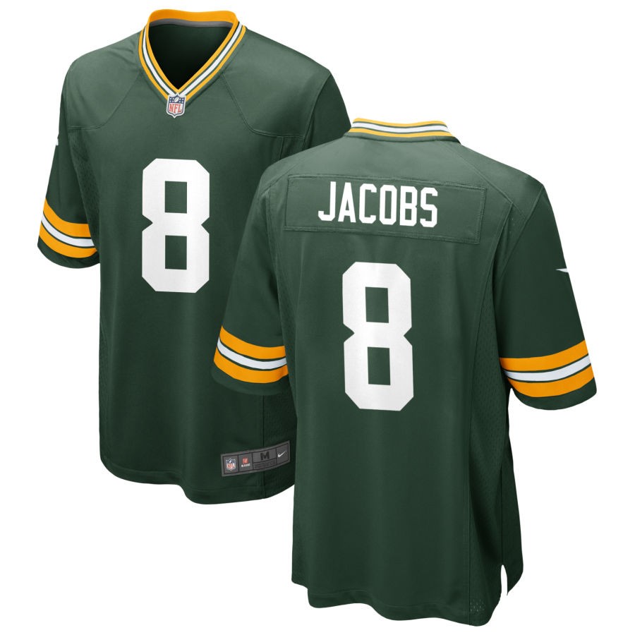 Josh Jacobs Green Bay Packers Jersey football jersey product view 1