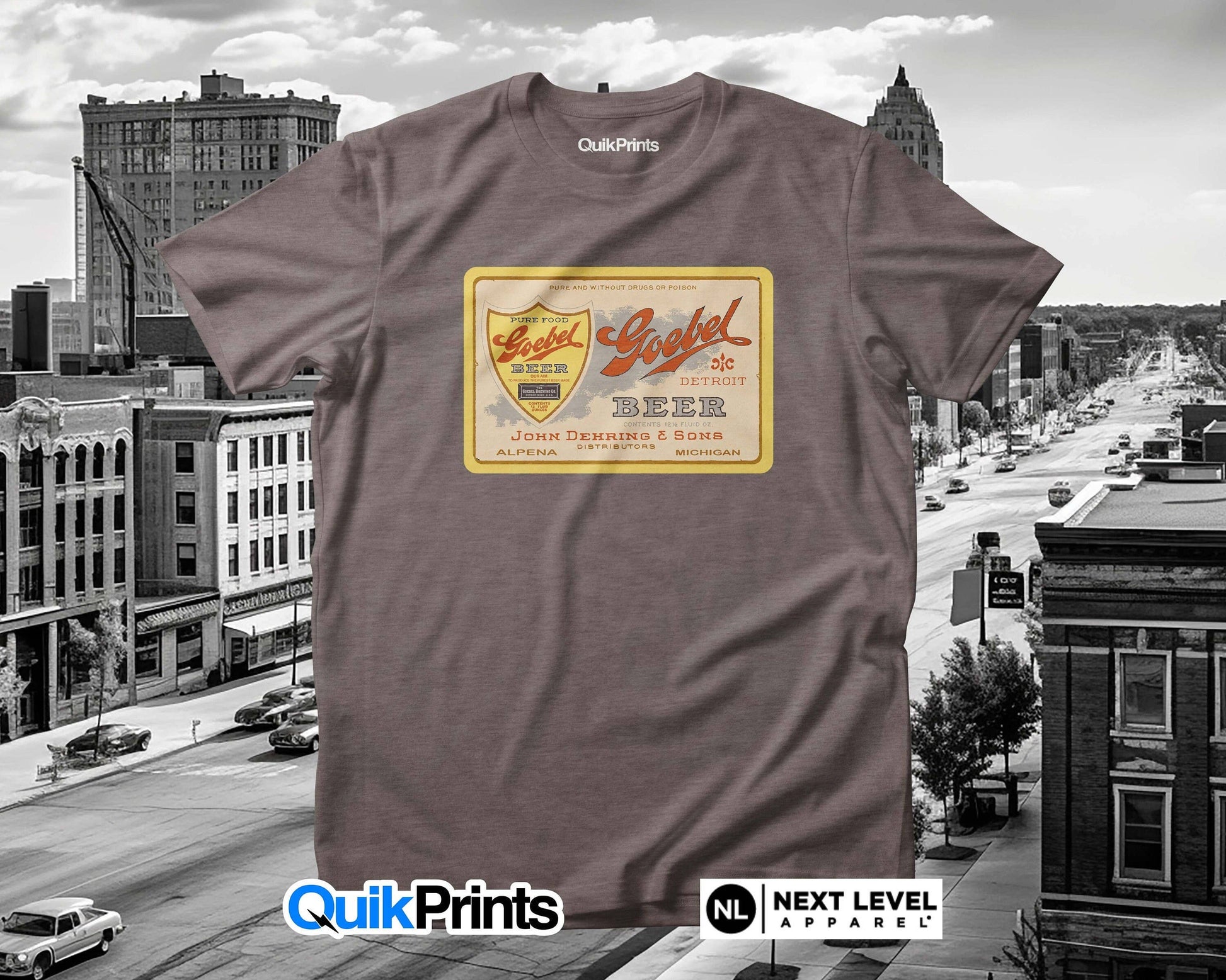 Detroit Vintage Brewery Goebel Beer Shirt Unisex T-shirt, Sweatshirt, Hoodie, Long Sleeve Tee - T-Shirt, Sweatshirt, Hoodie