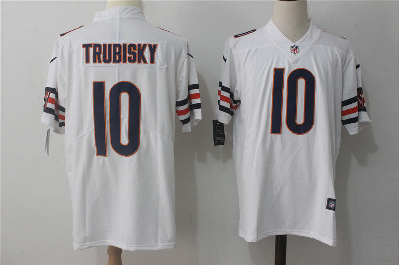 Men's Chicago Bears Mitch Trubisky White Game Jersey football jersey product view 1