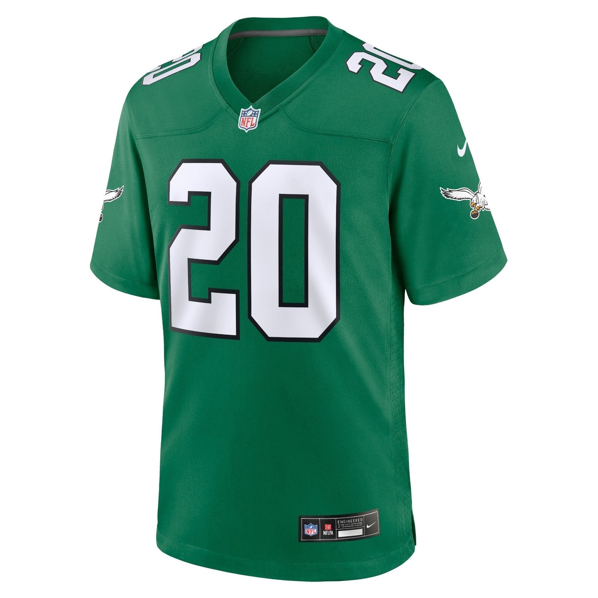 Brian Dawkins Philadelphia Eagles Alternate Retired Game Jersey - Kelly Green football jersey product view 2
