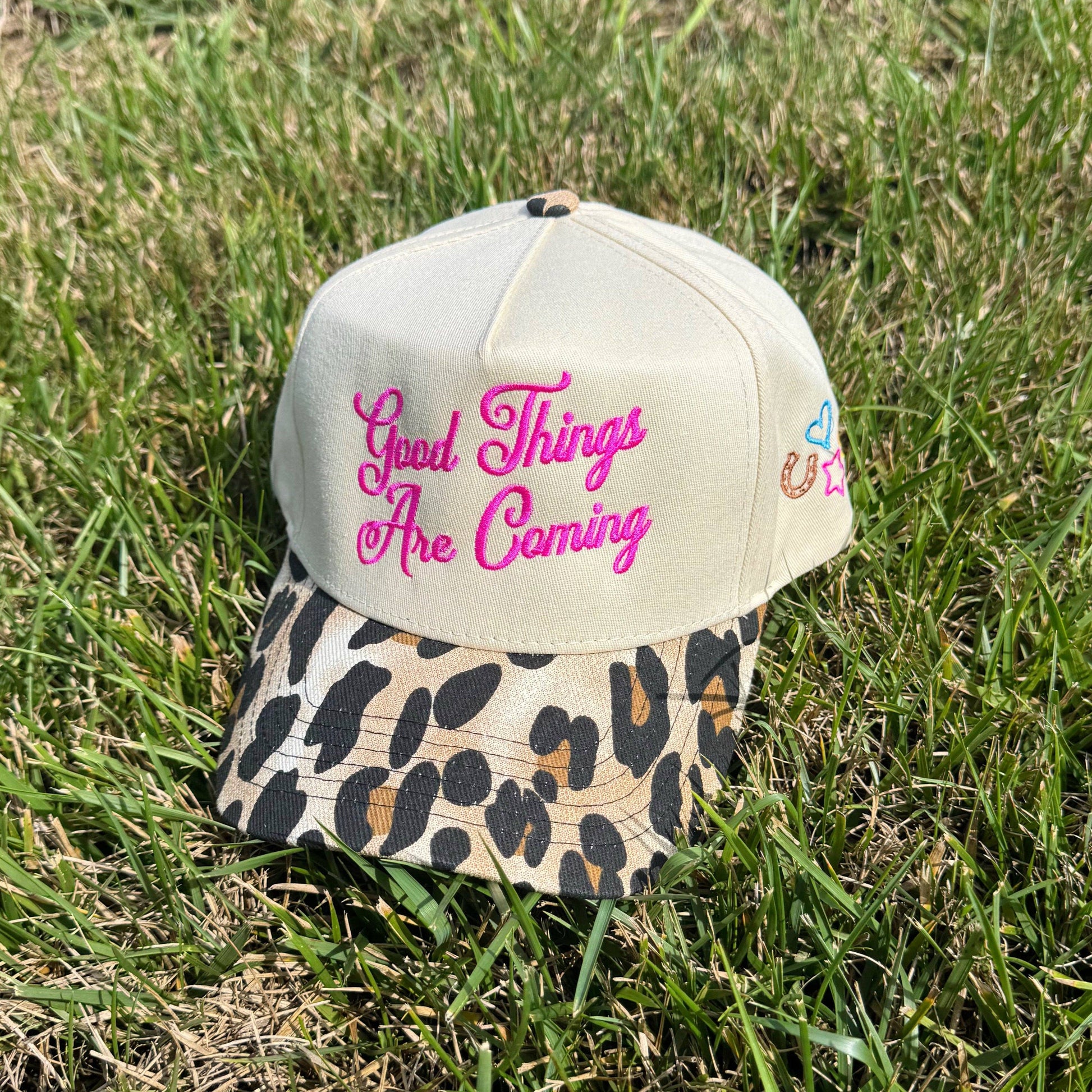 Good Things Are Coming Leopard Hat Unisex T-shirt, Sweatshirt, Hoodie, Long Sleeve Tee - T-Shirt, Sweatshirt, Hoodie