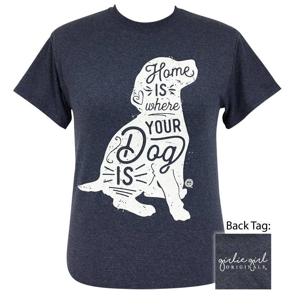 Where Your Dog Is-Heather Navy SS-2121 Unisex T-shirt, Sweatshirt, Hoodie, Long Sleeve Tee - T-Shirt, Sweatshirt, Hoodie
