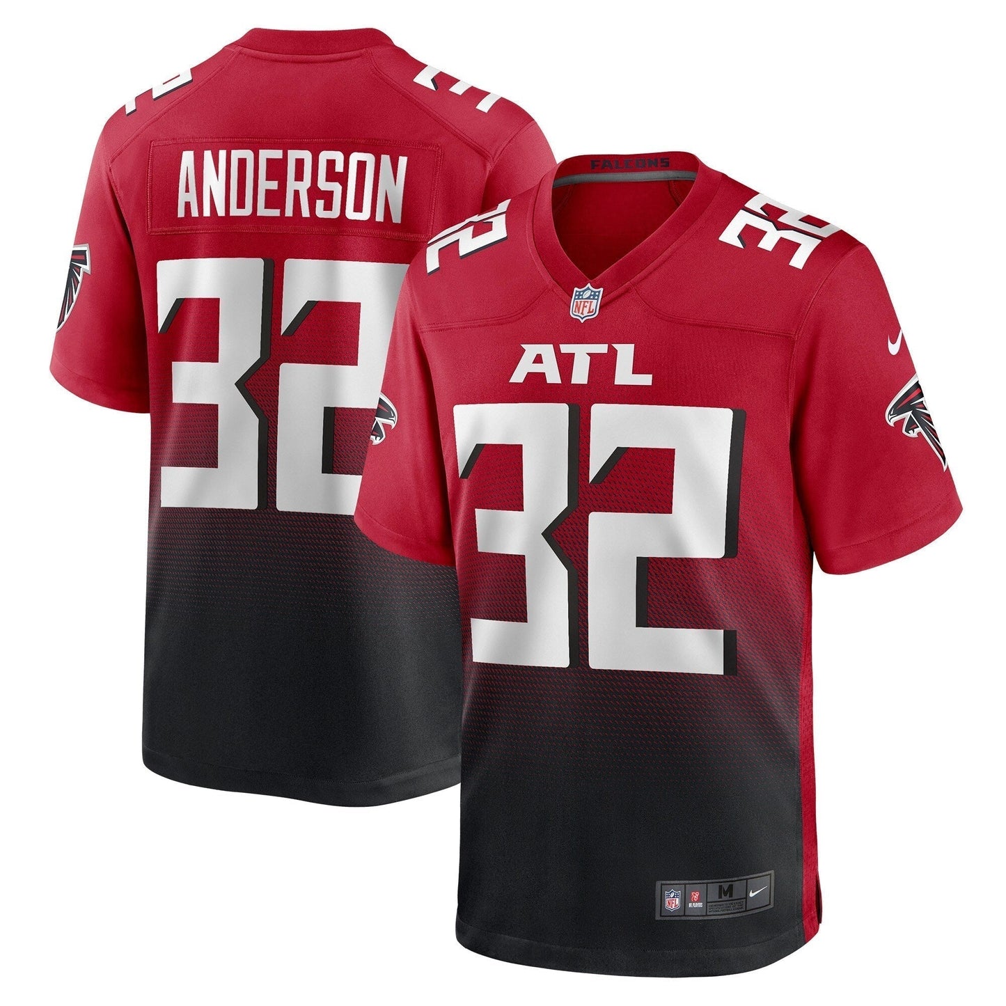 Jamal Anderson Atlanta Falcons Retired Alternate Game Jersey - Red football jersey product view 1