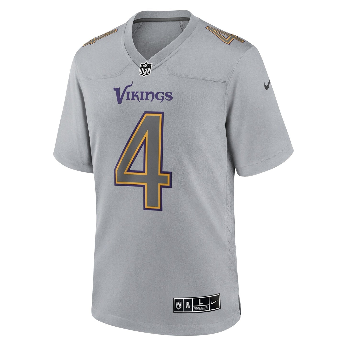 Dalvin Cook Minnesota Vikings Atmosphere Fashion Game Jersey - Gray football jersey product view 2