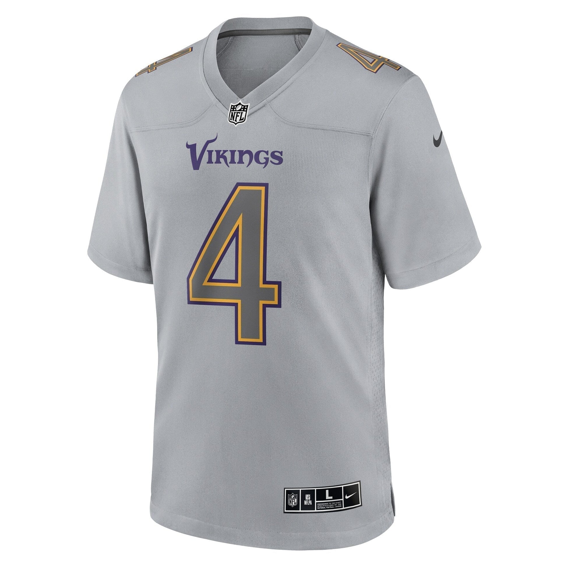 Dalvin Cook Minnesota Vikings Atmosphere Fashion Game Jersey - Gray football jersey product view 2