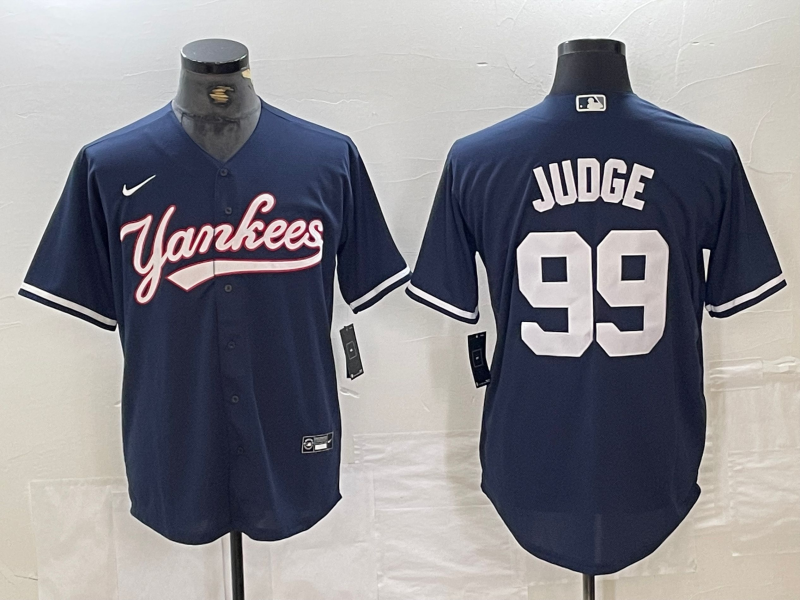 Men's New York Yankees Aaron Judge #99 Navy Limited Player Jersey baseball jersey product view 1