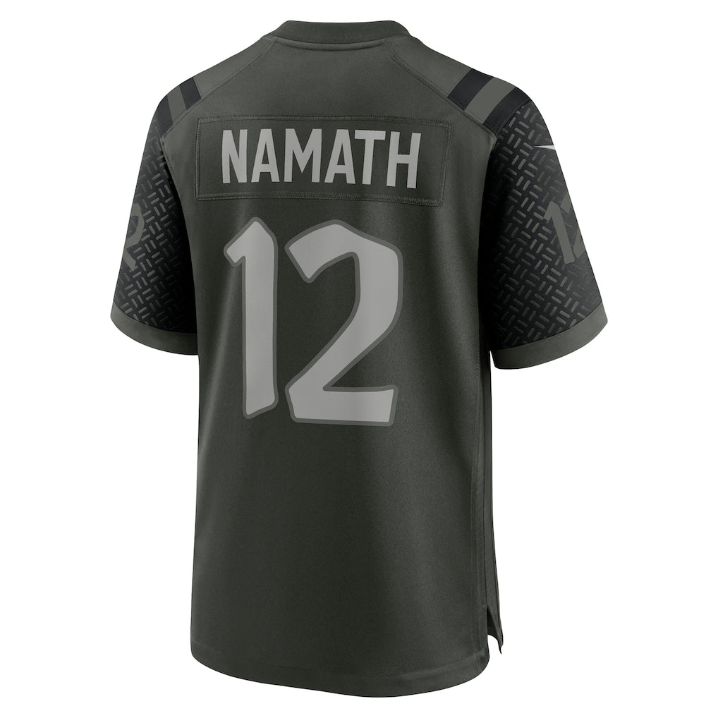 NY.Jets #12 Joe Namath Gotham Green 2025 Rivalries Collection Retired Player Game Jersey football jersey product view 1