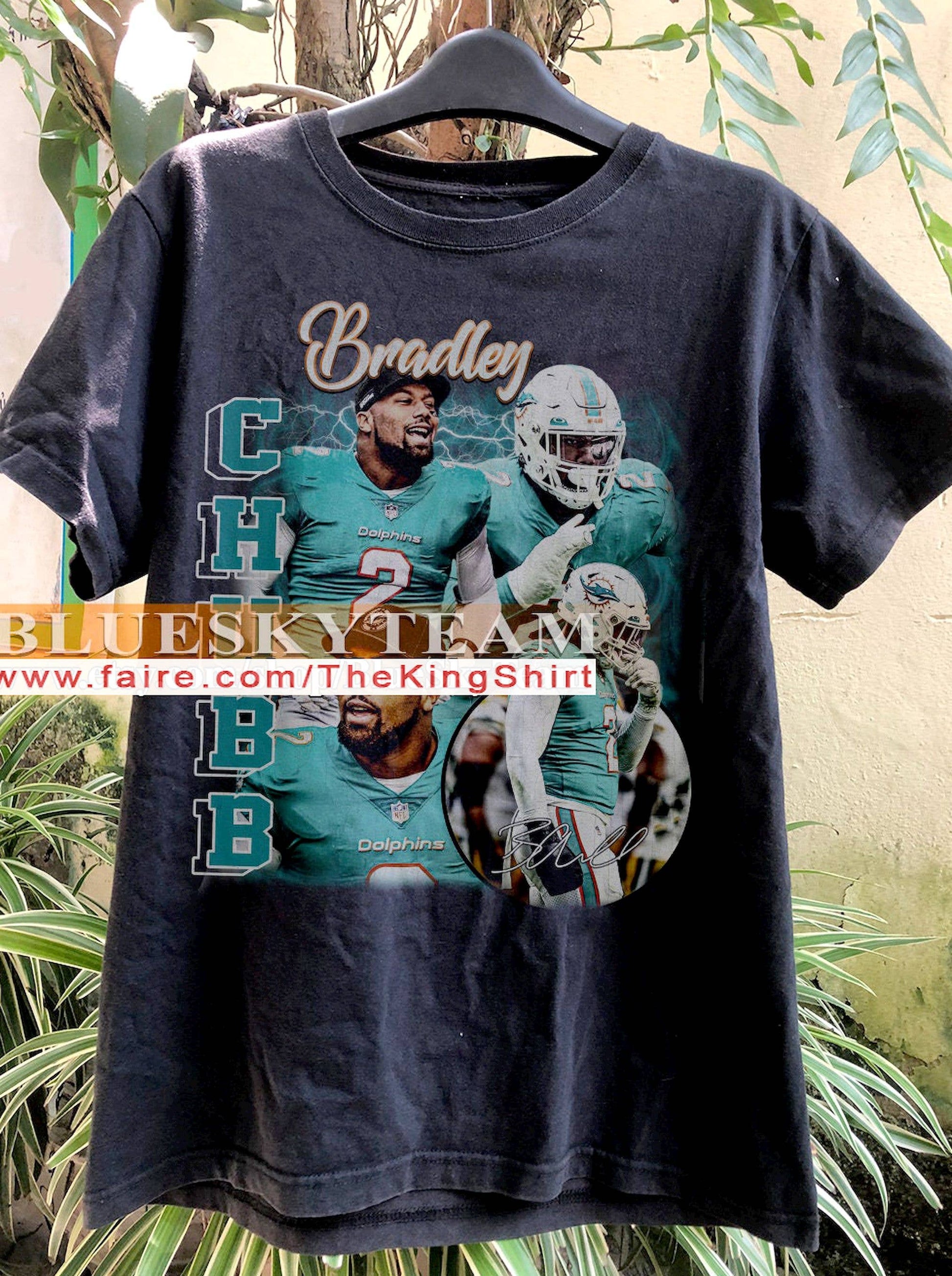 Vintage 90s Bradley Chubb Graphic Tee  Retro Football Shirt Unisex T-shirt, Sweatshirt, Hoodie, Long Sleeve Tee - T-Shirt, Sweatshirt, Hoodie