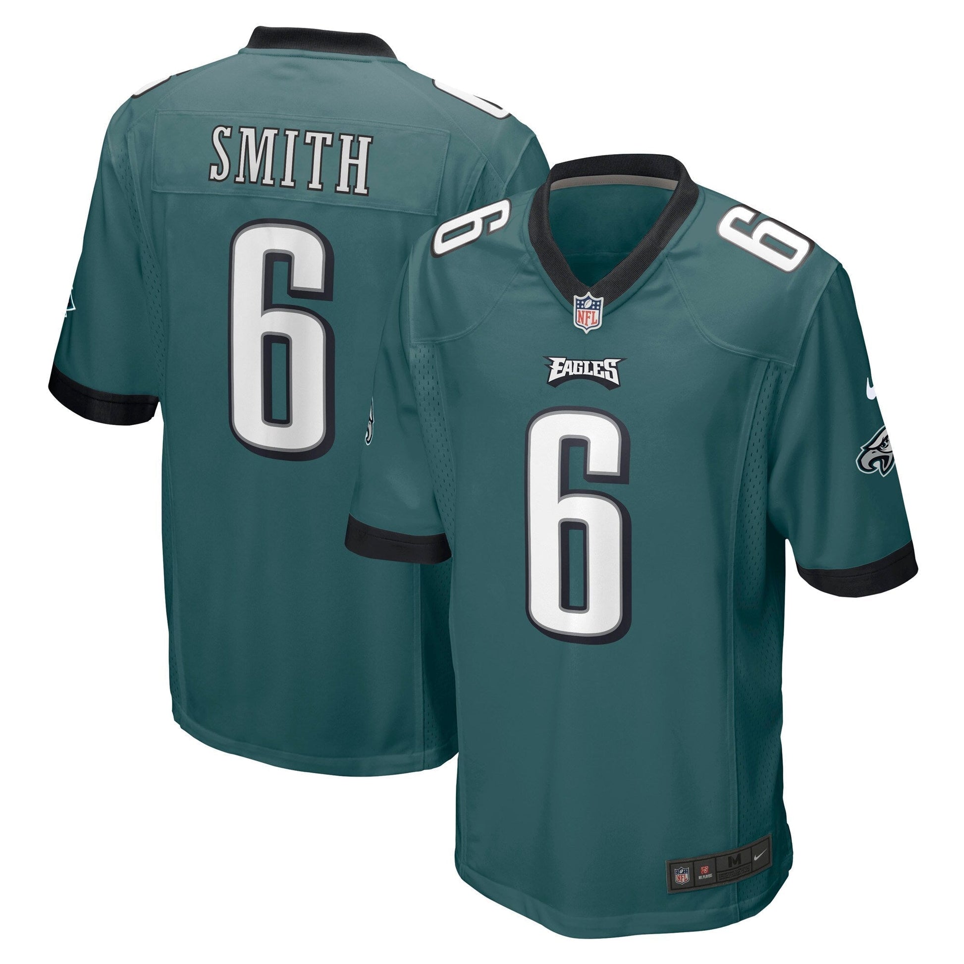Philadelphia Eagles DeVonta Smith Midnight Green Player Game Jersey football jersey product view 1