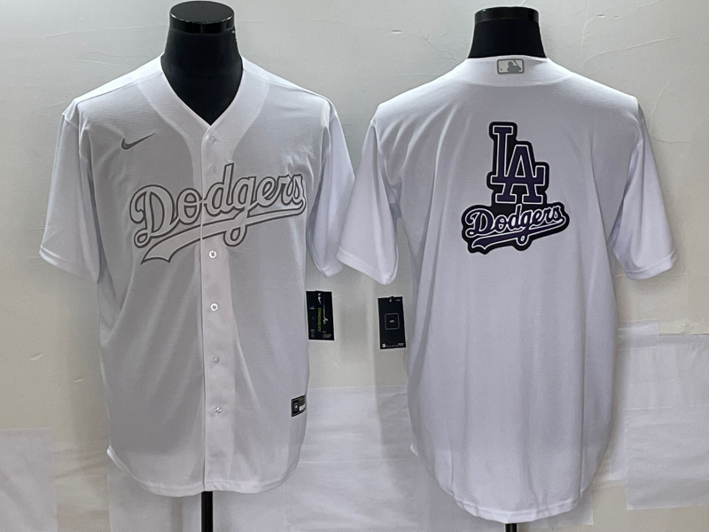 Men's Los Angeles Dodgers White Replica Game Jersey baseball jersey product view 1