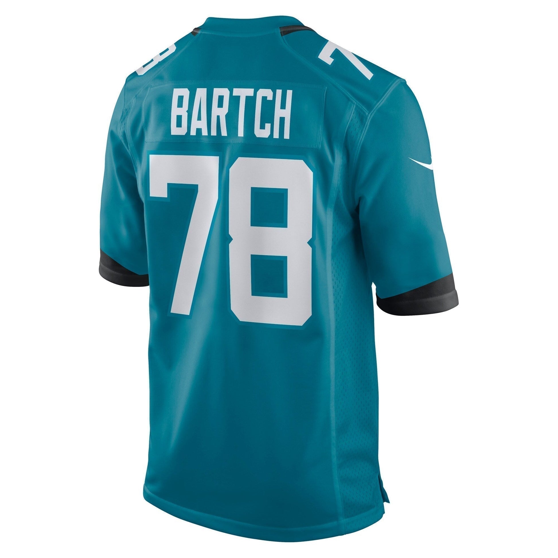 Ben Bartch Jacksonville Jaguars Game Jersey - Teal football jersey product view 3