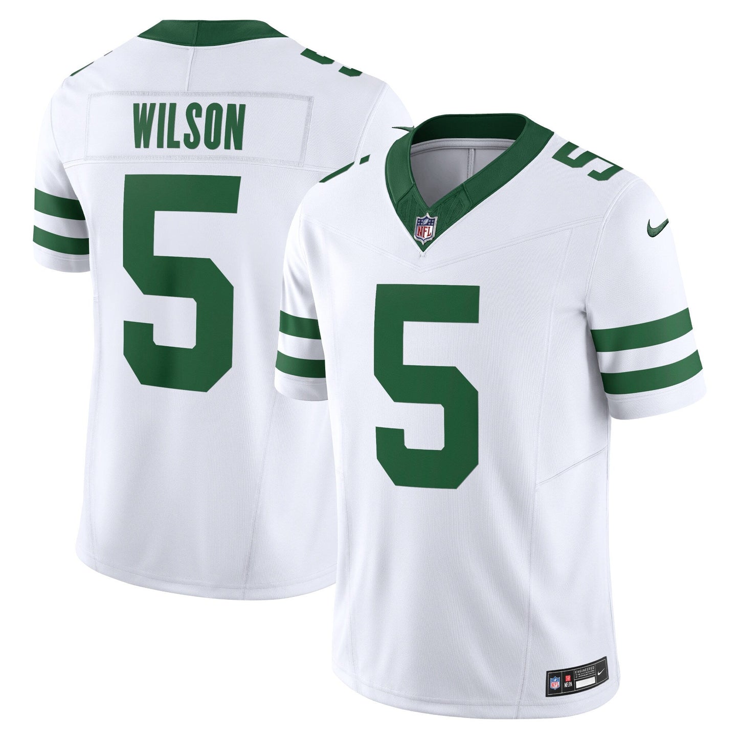 Garrett Wilson New York Jets Vapor F.U.S.E. Limited Jersey - Legacy White football jersey product view 1