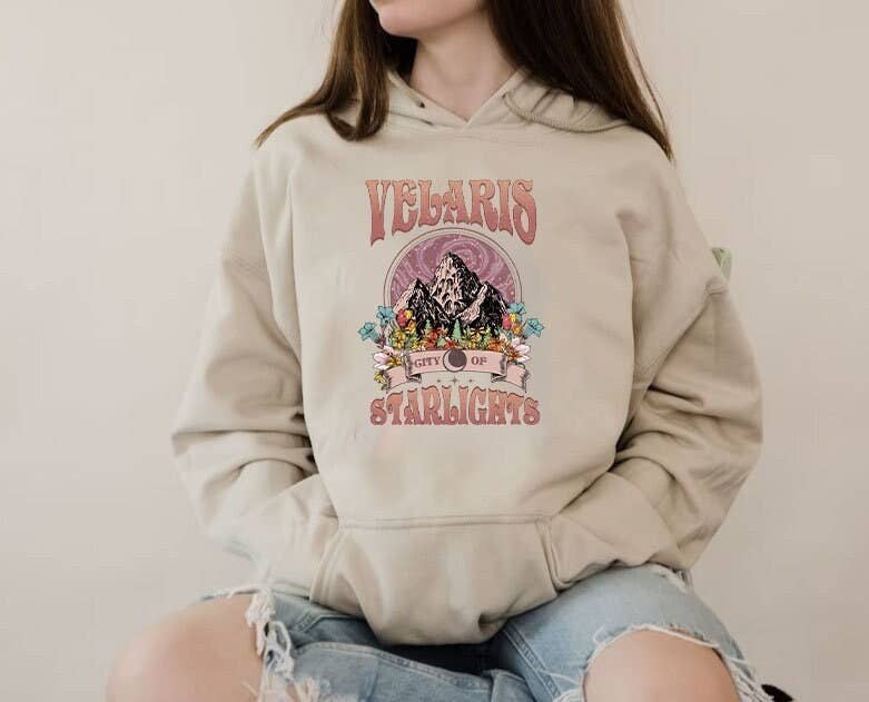 Velaris Night Court Hoodie - City of Starlight Acotar Sweate Unisex T-shirt, Sweatshirt, Hoodie, Long Sleeve Tee - T-Shirt, Sweatshirt, Hoodie