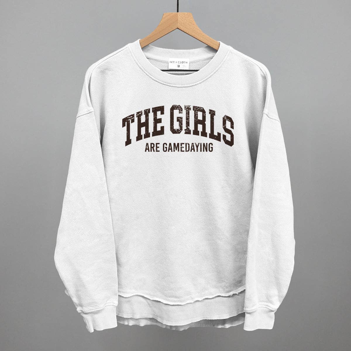 The Girls Are Gamedaying (Distressed) Unisex T-shirt, Sweatshirt, Hoodie, Long Sleeve Tee - T-Shirt, Sweatshirt, Hoodie