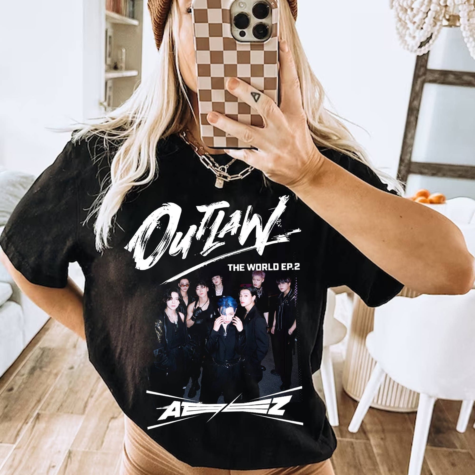 Explore Ateez's Outlaw Style - Exclusive Pod Collection Unisex T-shirt, Sweatshirt, Hoodie, Long Sleeve Tee - T-Shirt, Sweatshirt, Hoodie