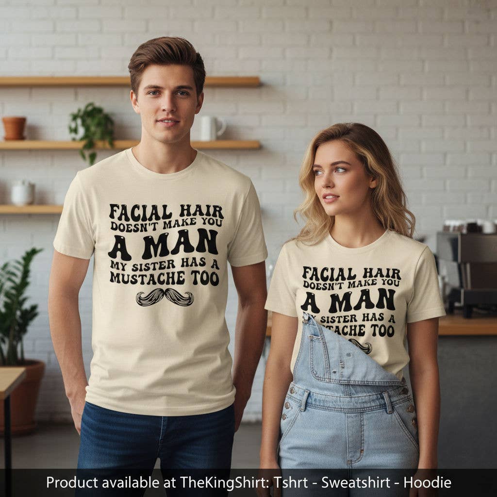 Mustache Pride Tee - Sister's Stache Graphic Shirt Unisex T-shirt, Sweatshirt, Hoodie, Long Sleeve Tee - T-Shirt, Sweatshirt, Hoodie