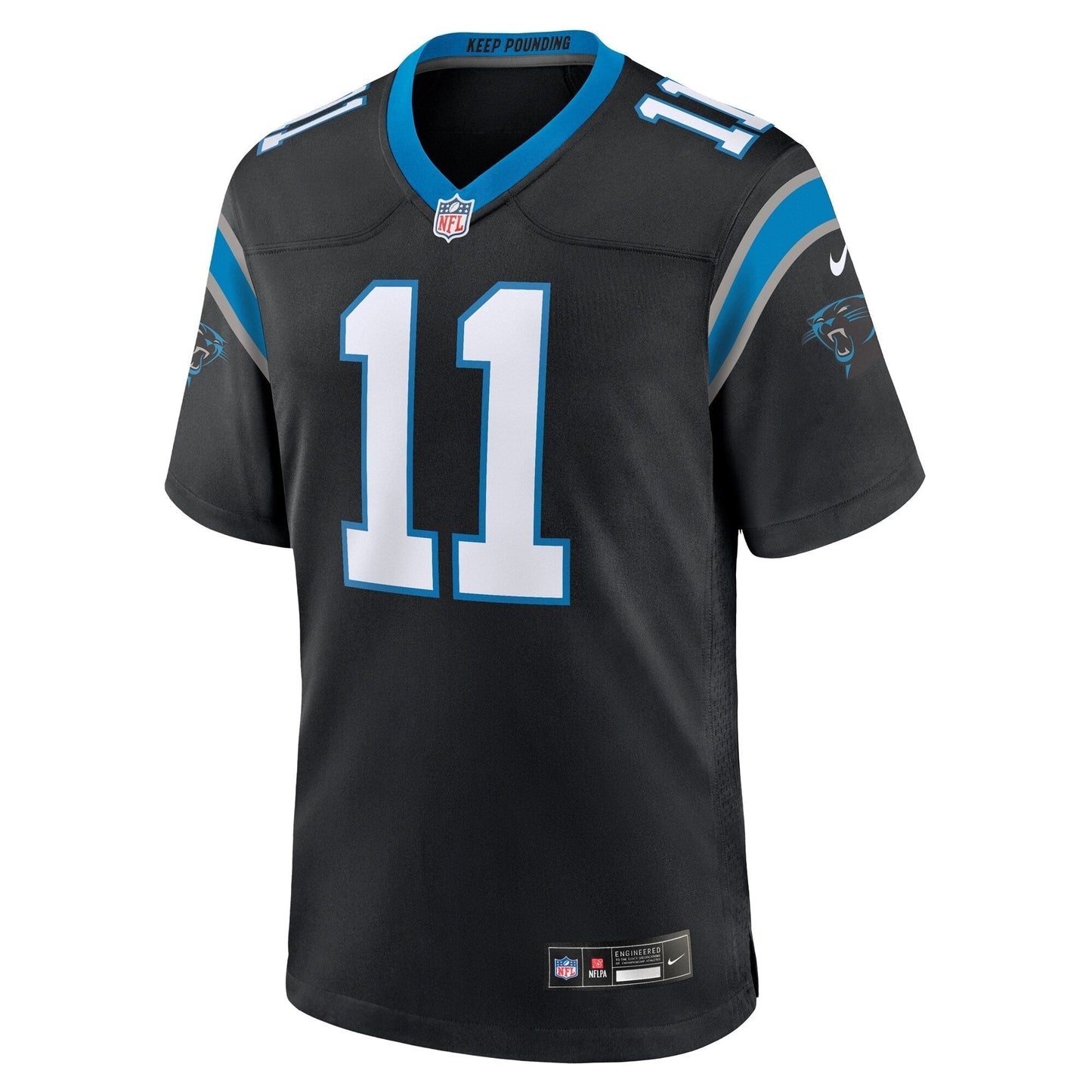 Ihmir Smith-Marsette Carolina Panthers Team Game Jersey - Black football jersey product view 2