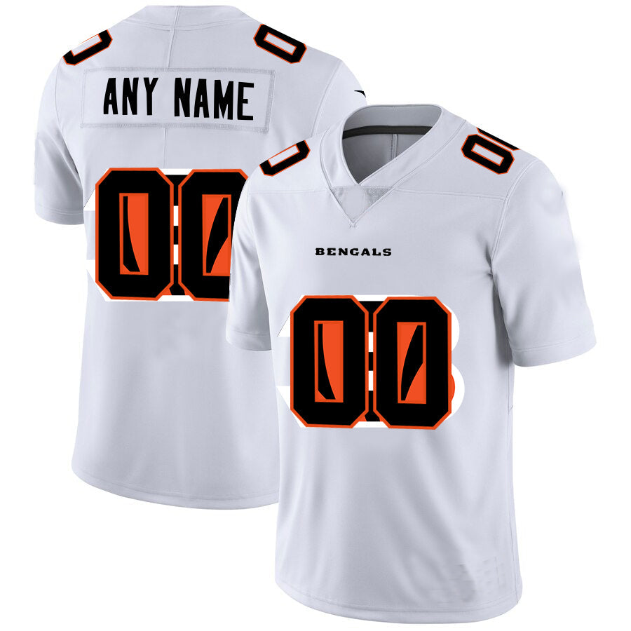 Custom1 Cincinnati Bengals White Team Big Logo Vapor Untouchable Limited Jersey1 American Stitched Football Jerseys football jersey product view 1