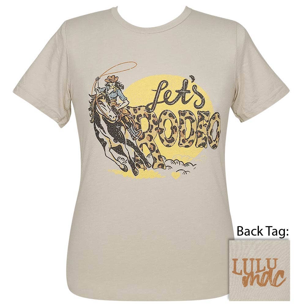 Lulu Mac 94-Let's Rodeo Ss- Heather Dust Unisex T-shirt, Sweatshirt, Hoodie, Long Sleeve Tee - T-Shirt, Sweatshirt, Hoodie