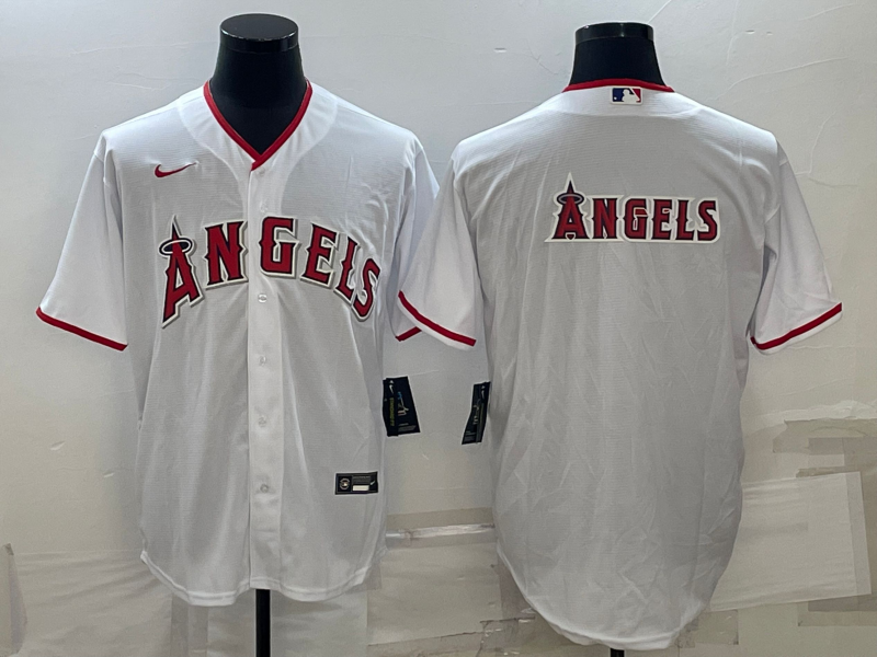 Men's Los Angeles Angels White Alternate Replica Team Jersey1 baseball jersey product view 1