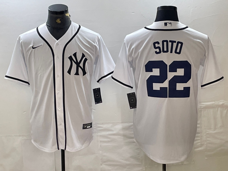 Men's New York Yankees Juan Soto White Limited Game Jersey baseball jersey product view 1
