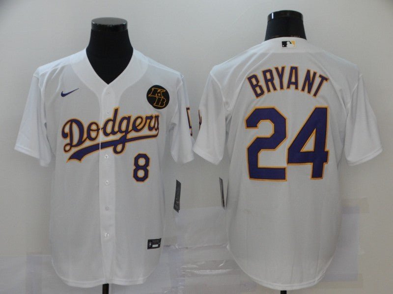 Men's Los Angeles Dodgers Kris Bryant -24 White Replica Player Jersey basketball jersey product view 1