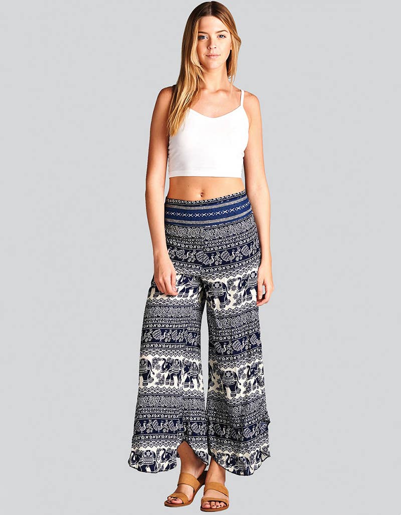 Elephant Print Wide-Leg Pant (TH-1025) Unisex T-shirt, Sweatshirt, Hoodie, Long Sleeve Tee - T-Shirt, Sweatshirt, Hoodie