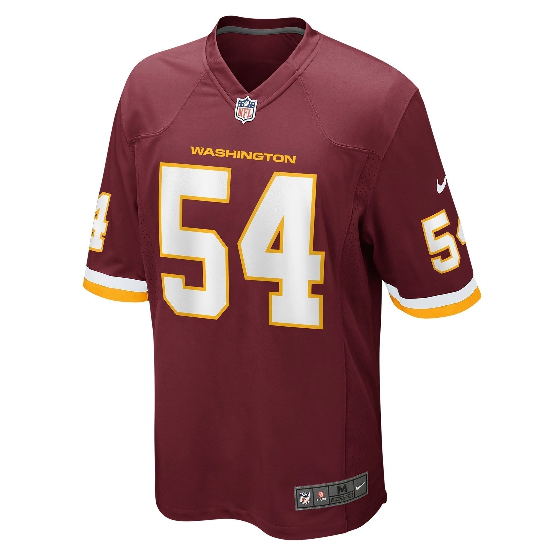 Camaron Cheeseman Washington Football Team Game Jersey - Burgundy football jersey product view 2