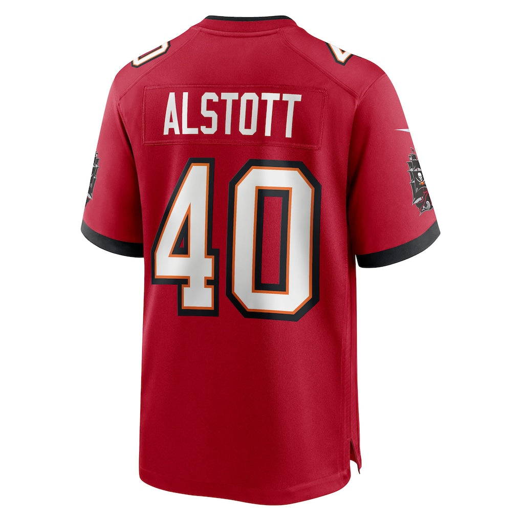 TB.Buccaneers #40 Mike Alstott Red 50th Season Team Game Jersey football jersey product view 1