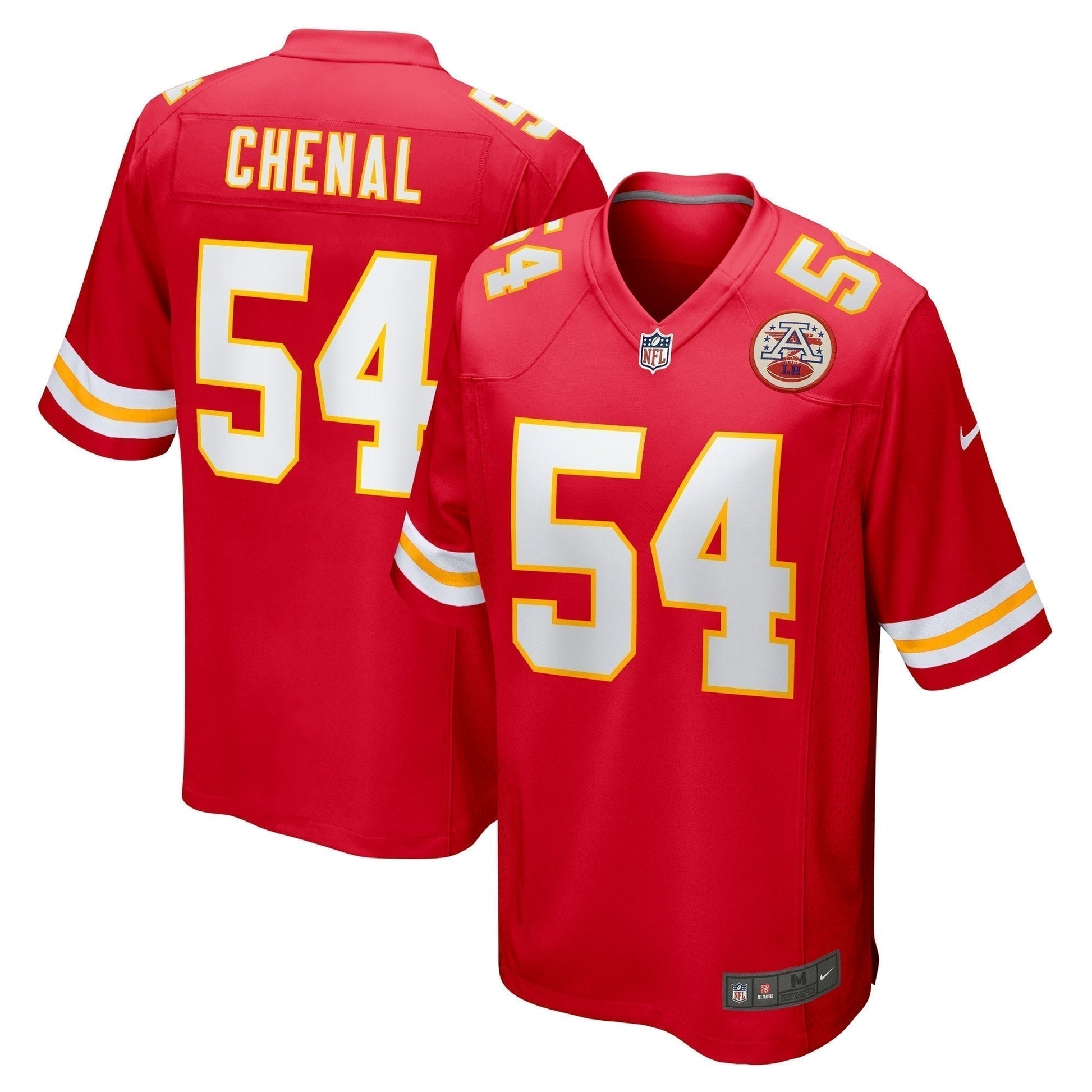 Leo Chenal Kansas City Chiefs Game Jersey - Red football jersey product view 1