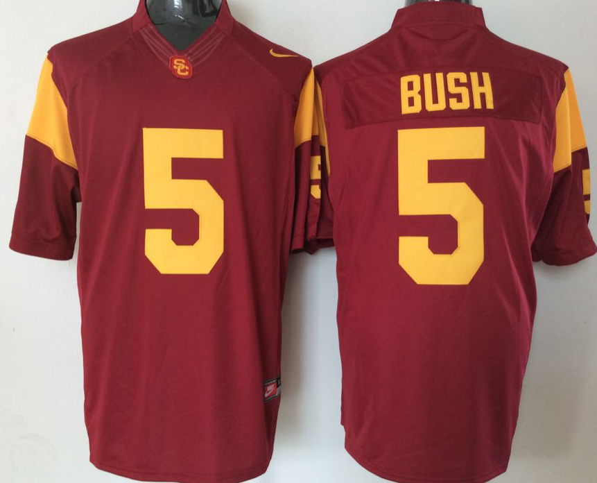 Men's USC Trojans Reggie Bush Cardinal Alumni Player Game Jersey sports jersey product view 1