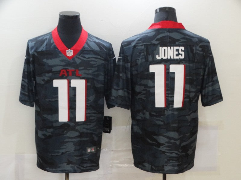 Men's Atlanta Falcons Julio Jones #11 Gray Camouflage Game Jersey football jersey product view 1