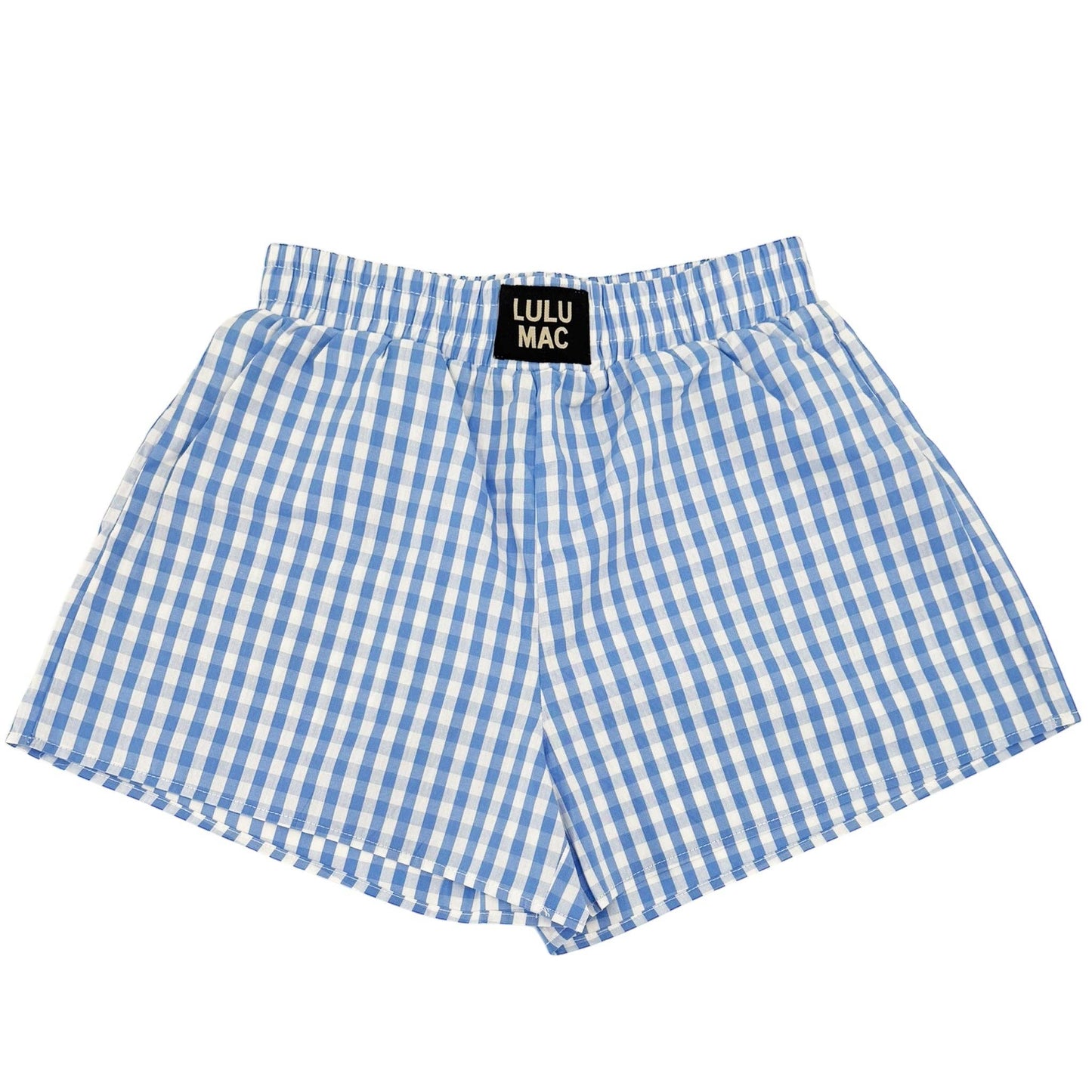 Bxgh-Lt. Blue Gingham Boxer Short Unisex T-shirt, Sweatshirt, Hoodie, Long Sleeve Tee - T-Shirt, Sweatshirt, Hoodie