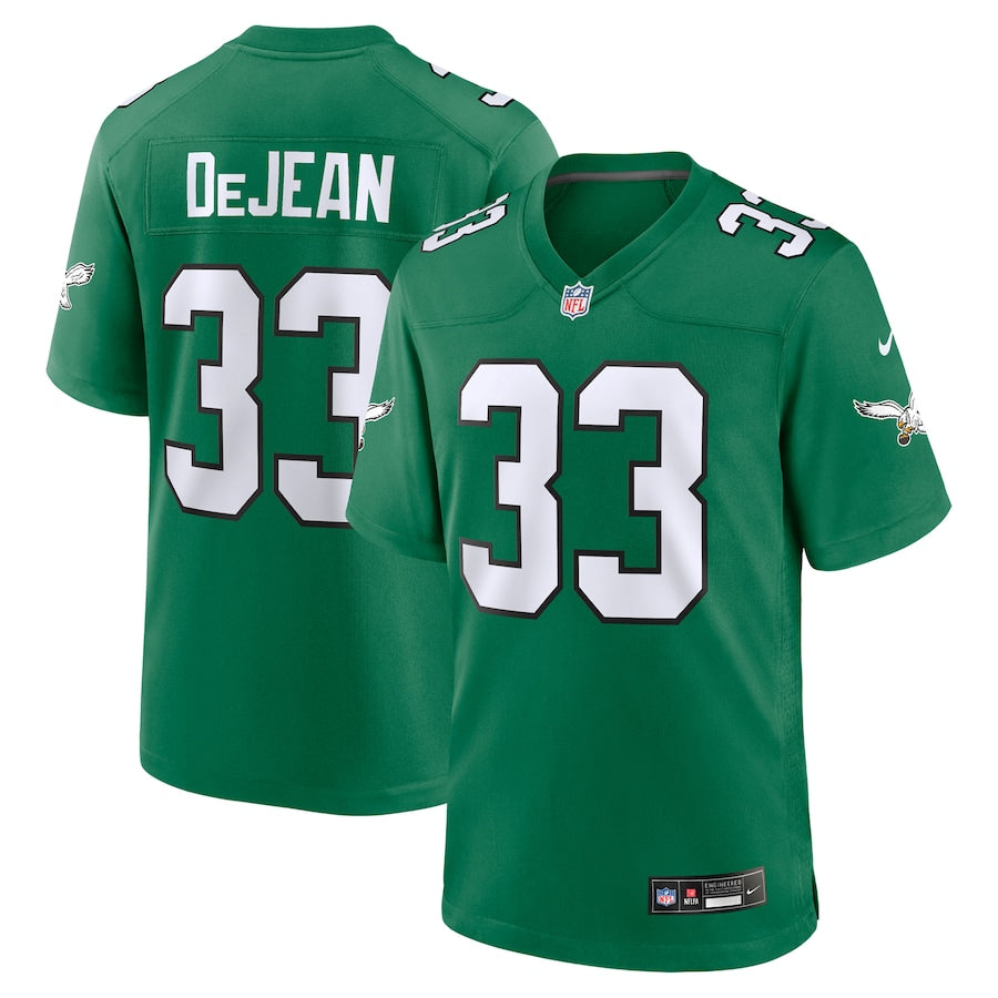 Men's Philadelphia Eagles Cooper DeJean Kelly Green Alternate Game Jersey football jersey product view 1